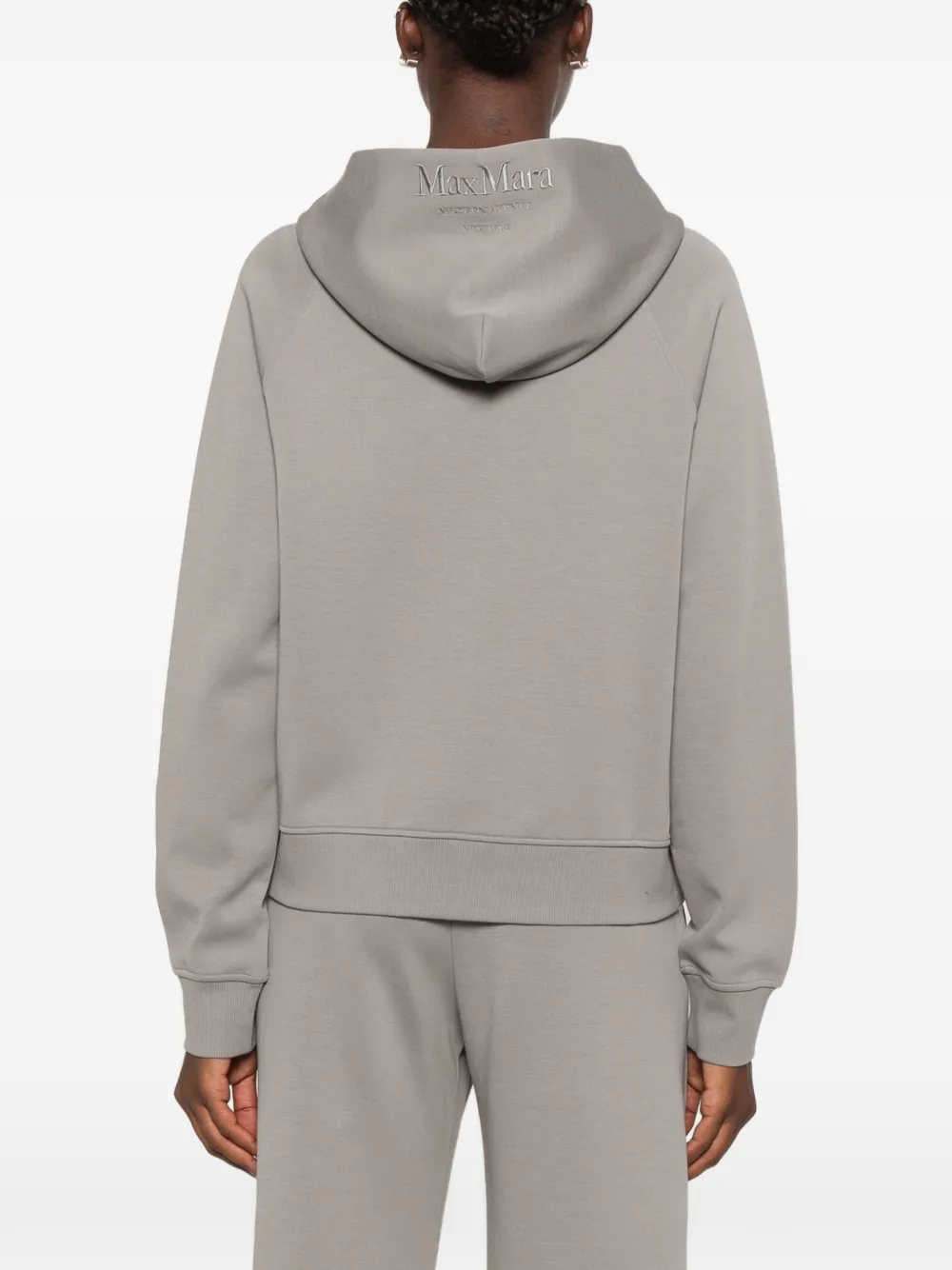 'S Max Mara Hoodie met geborduurd logo Grijs