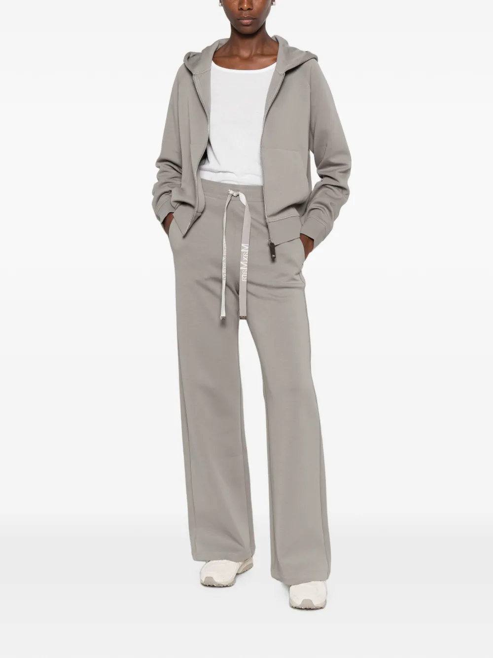 'S Max Mara Hoodie met geborduurd logo Grijs