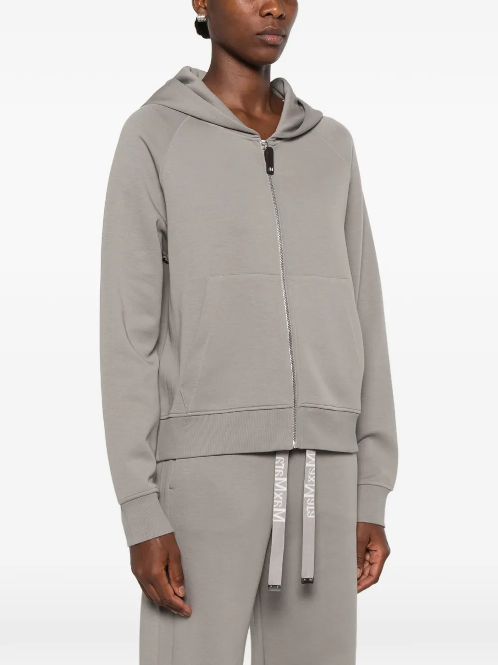 'S Max Mara Hoodie met geborduurd logo Grijs