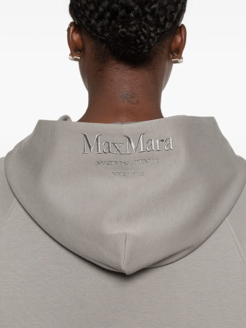 'S Max Mara Hoodie met geborduurd logo Grijs