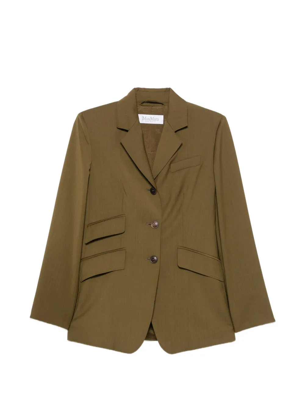 Max Mara Mxmpatio single-breasted blazer - Grün