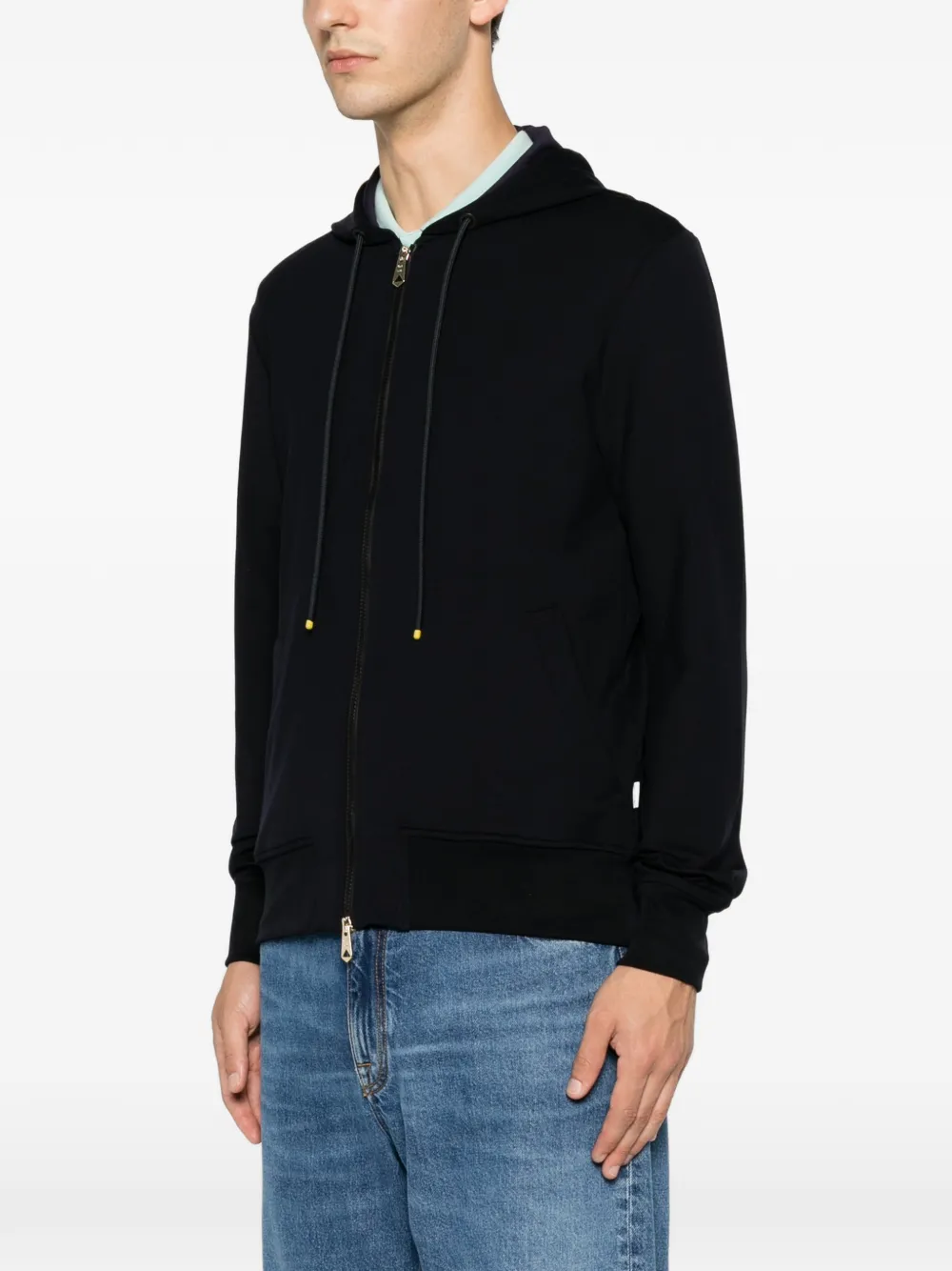 Paul Smith zip-up Drawstring Hoodie | Blue | FARFETCH