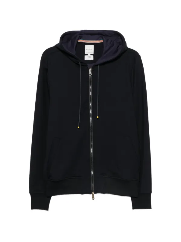 Paul Smith zip-up Drawstring Hoodie | Blue | FARFETCH
