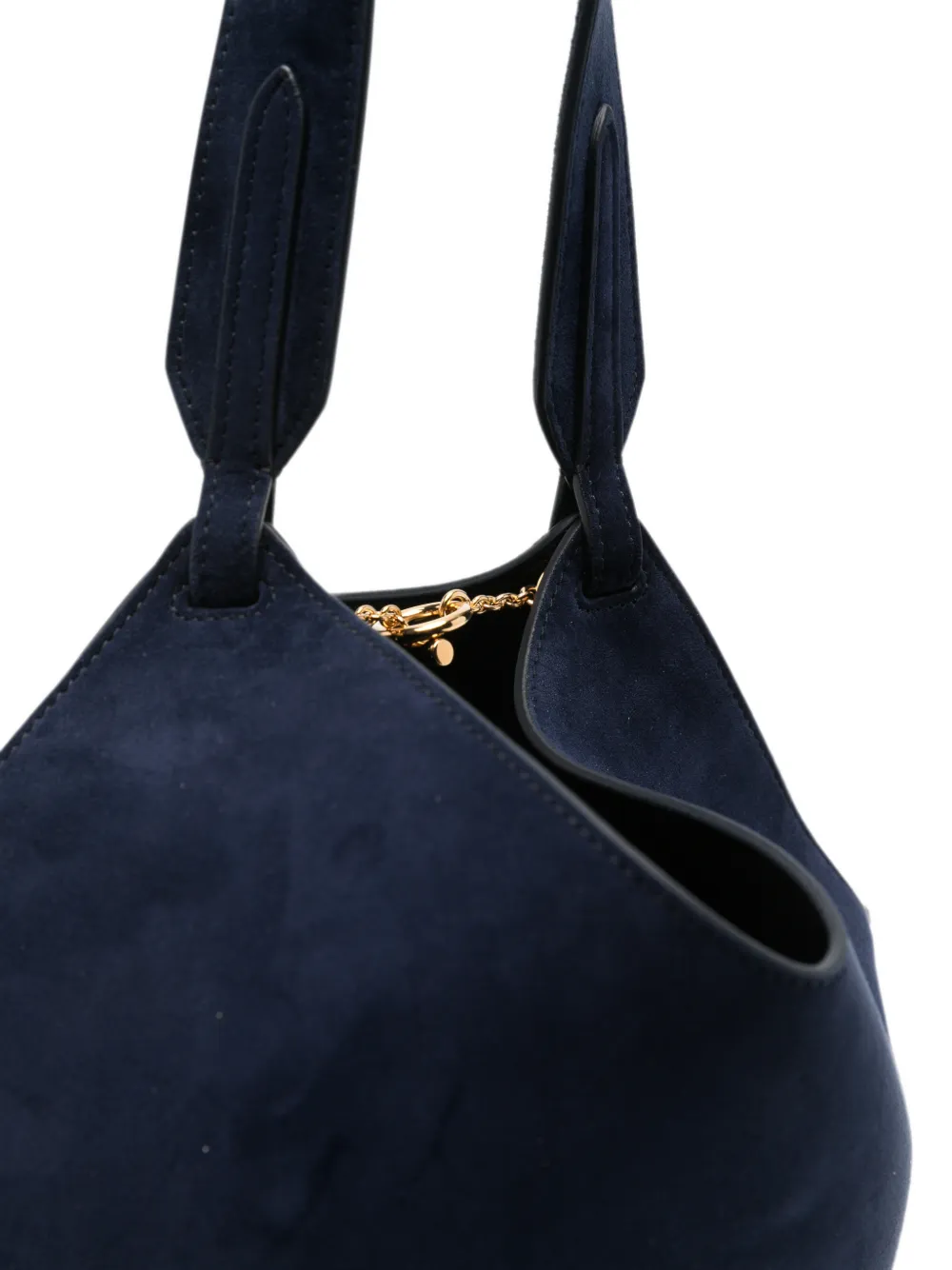 KHAITE Lotus mini-shopper Blauw