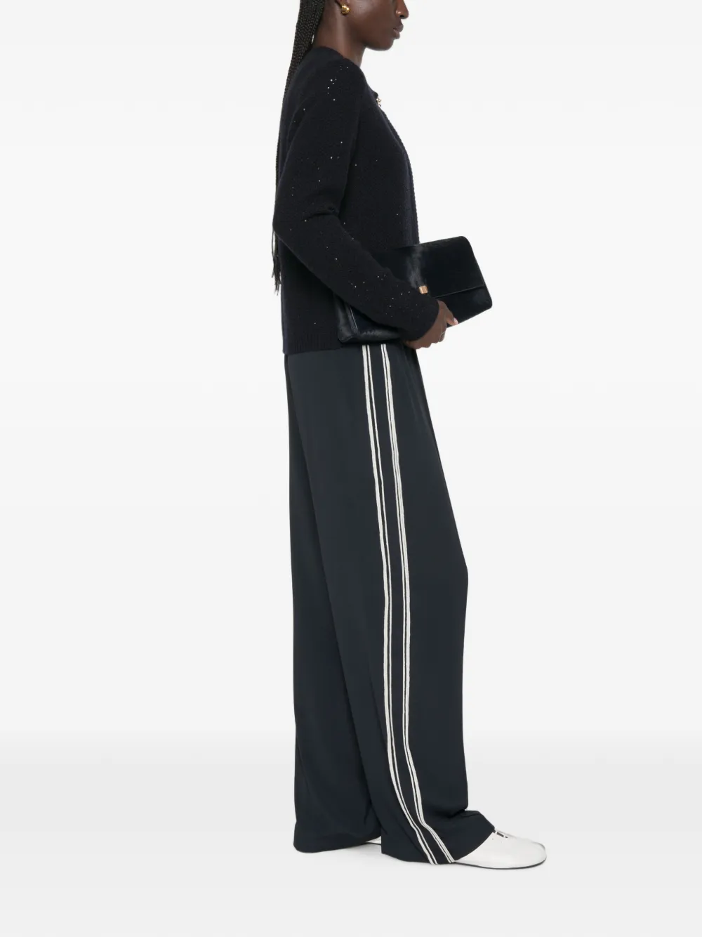 Fabiana Filippi Trainingsbroek met zijstreep Blauw