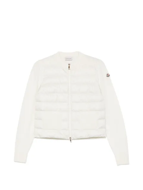 Moncler quilted zip-up sweater