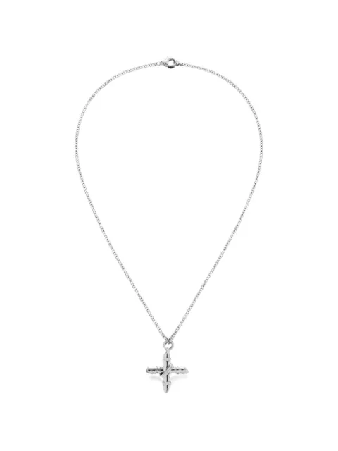YOJ cross-pendant necklace