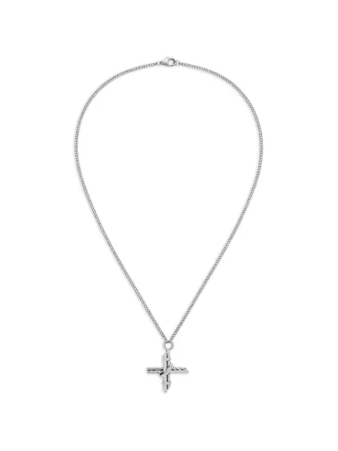 YOJ cross-pendant necklace