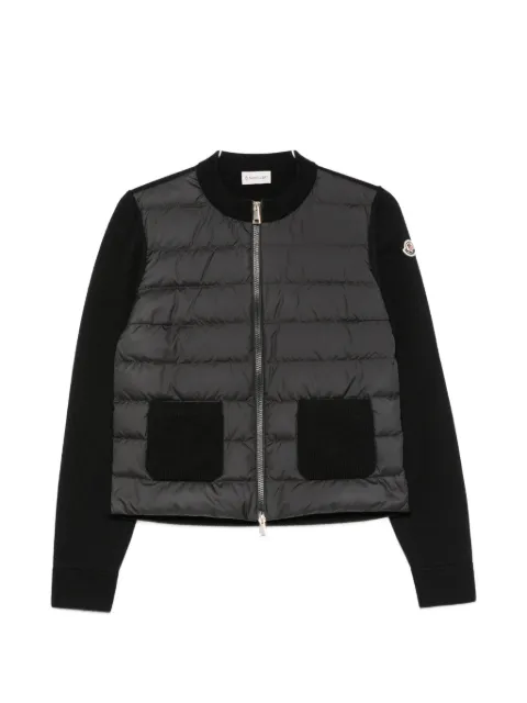 Moncler quilted panel-detail sweater