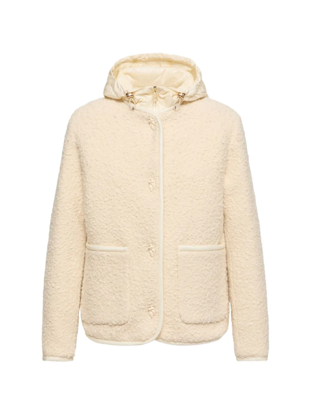 Moncler Hylesine 3-in-1 wool & cotton blend short down jacket