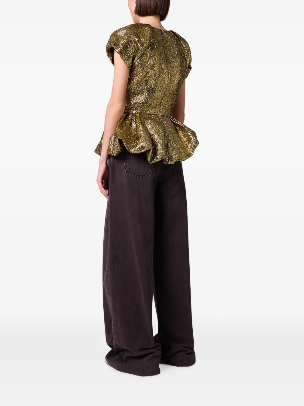 MSGM Jeans met wijde pijpen Zwart