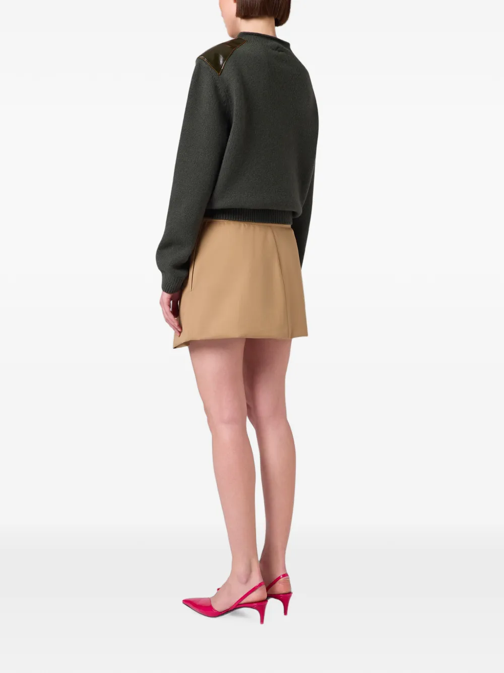 MSGM Mini-plooirok Bruin