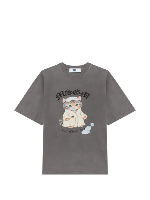 MSGM graphic-print T-shirt