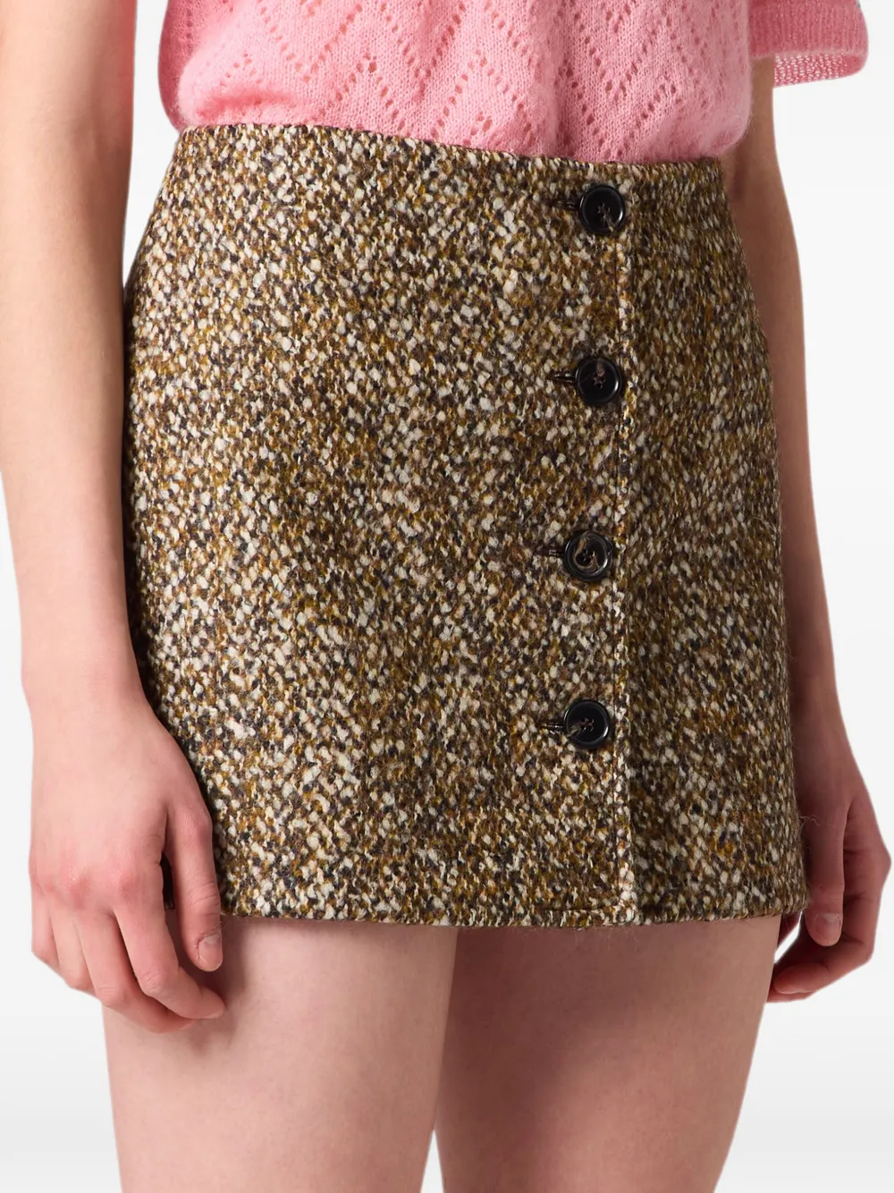 MSGM Button-up mini-rok Bruin