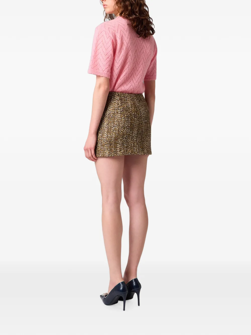 MSGM Button-up mini-rok Bruin