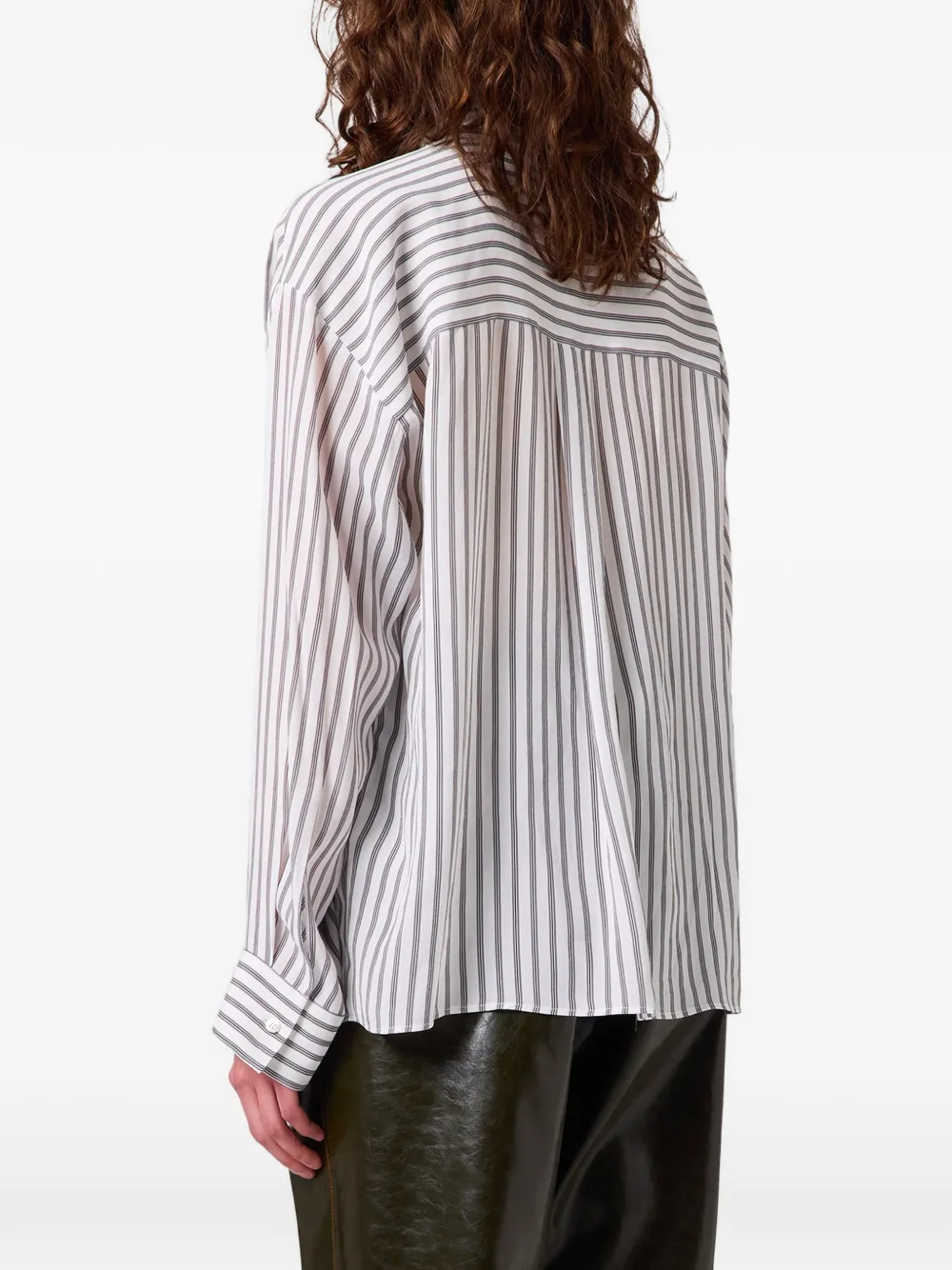 MSGM Gestreept shirt Wit
