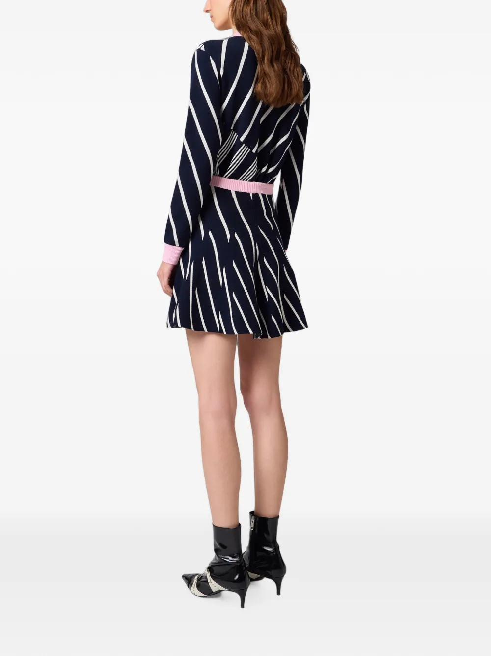 MSGM Gestreepte mini-rok Blauw