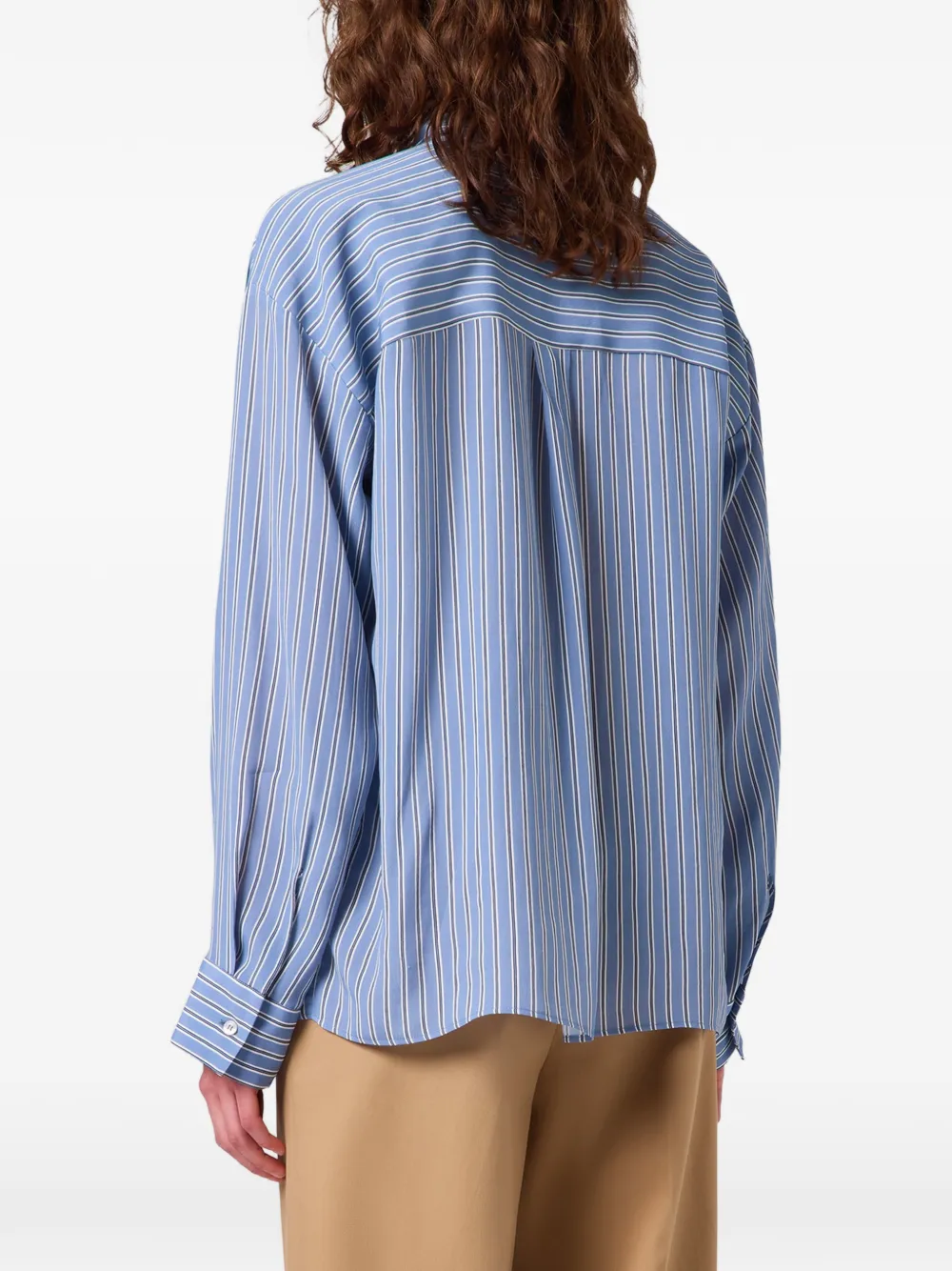 MSGM Gestreept shirt Blauw