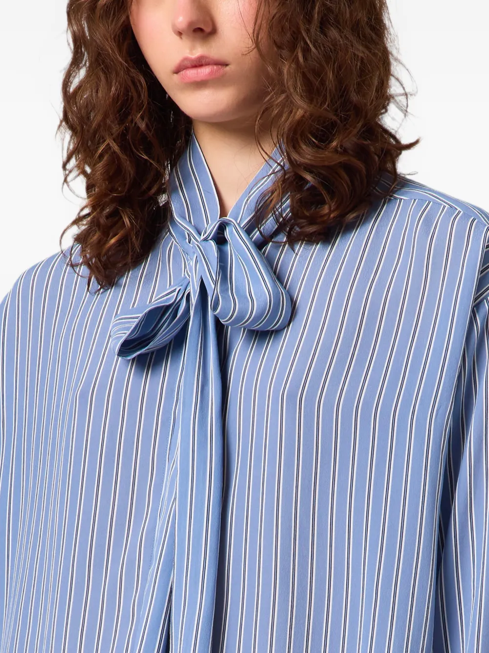 MSGM Gestreept shirt Blauw