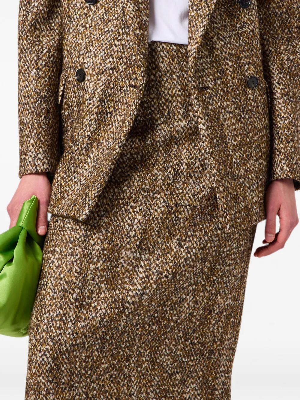 MSGM Midi-kokerrok Bruin