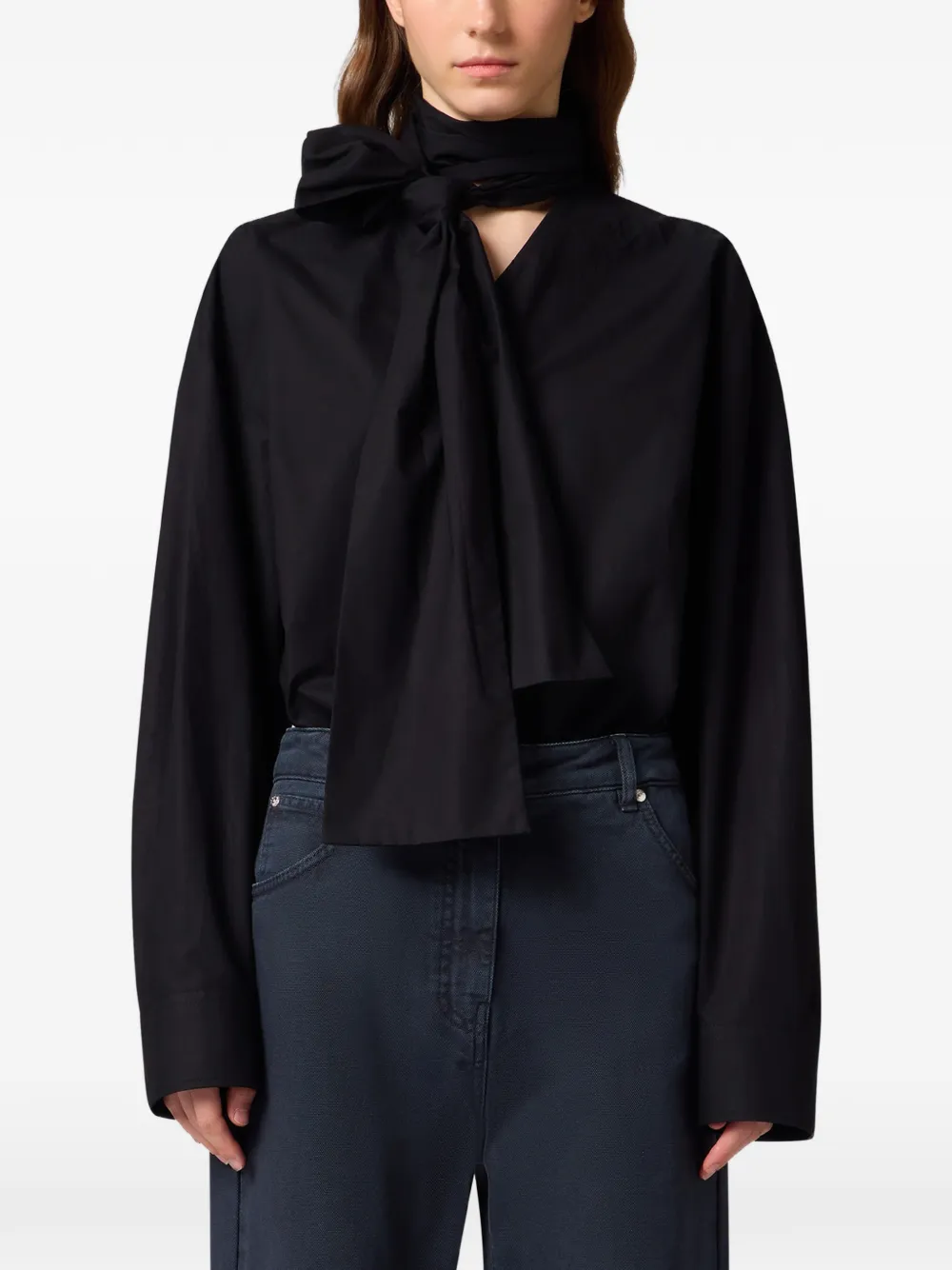 MSGM Blouse met strikdetail Zwart