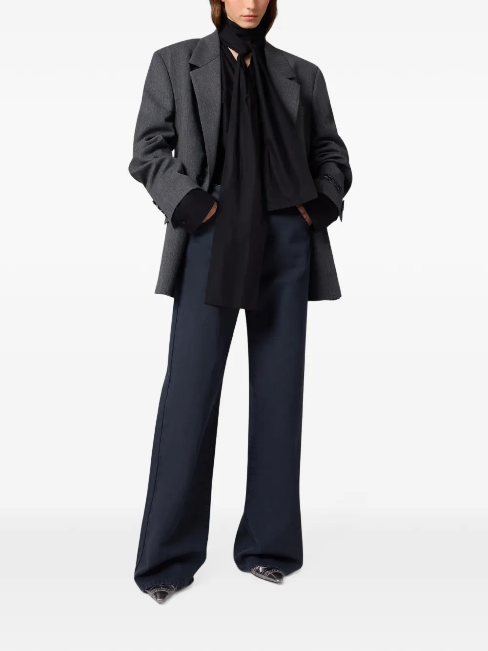 MSGM Blouse met strikdetail Zwart
