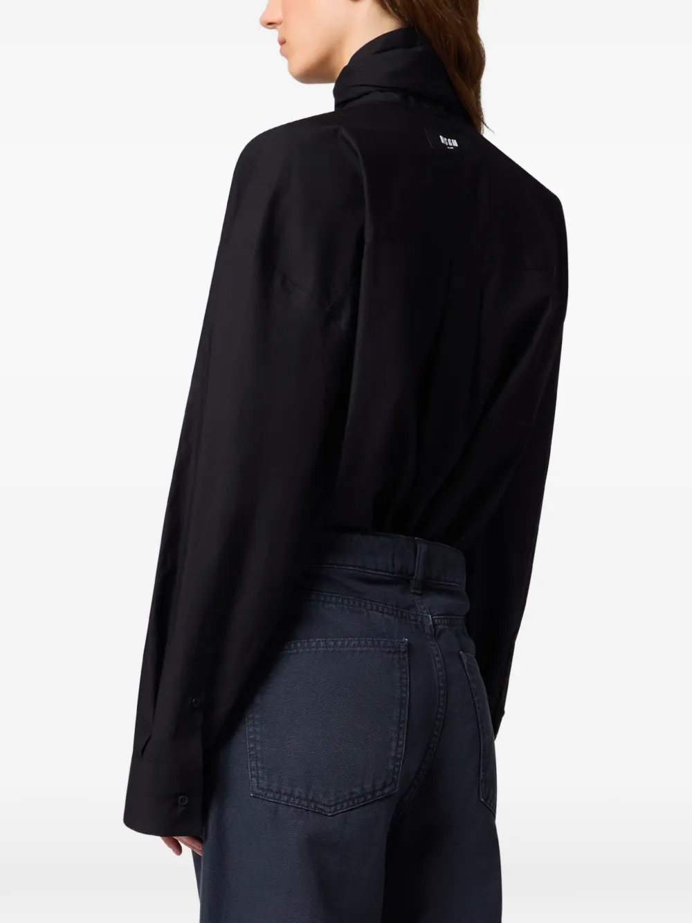 MSGM Blouse met strikdetail Zwart