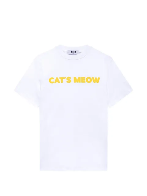 MSGM t-shirt à slogan imprimé