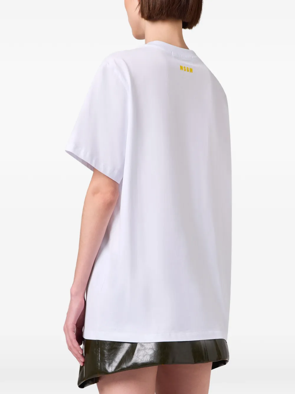 MSGM T-shirt met tekst Wit