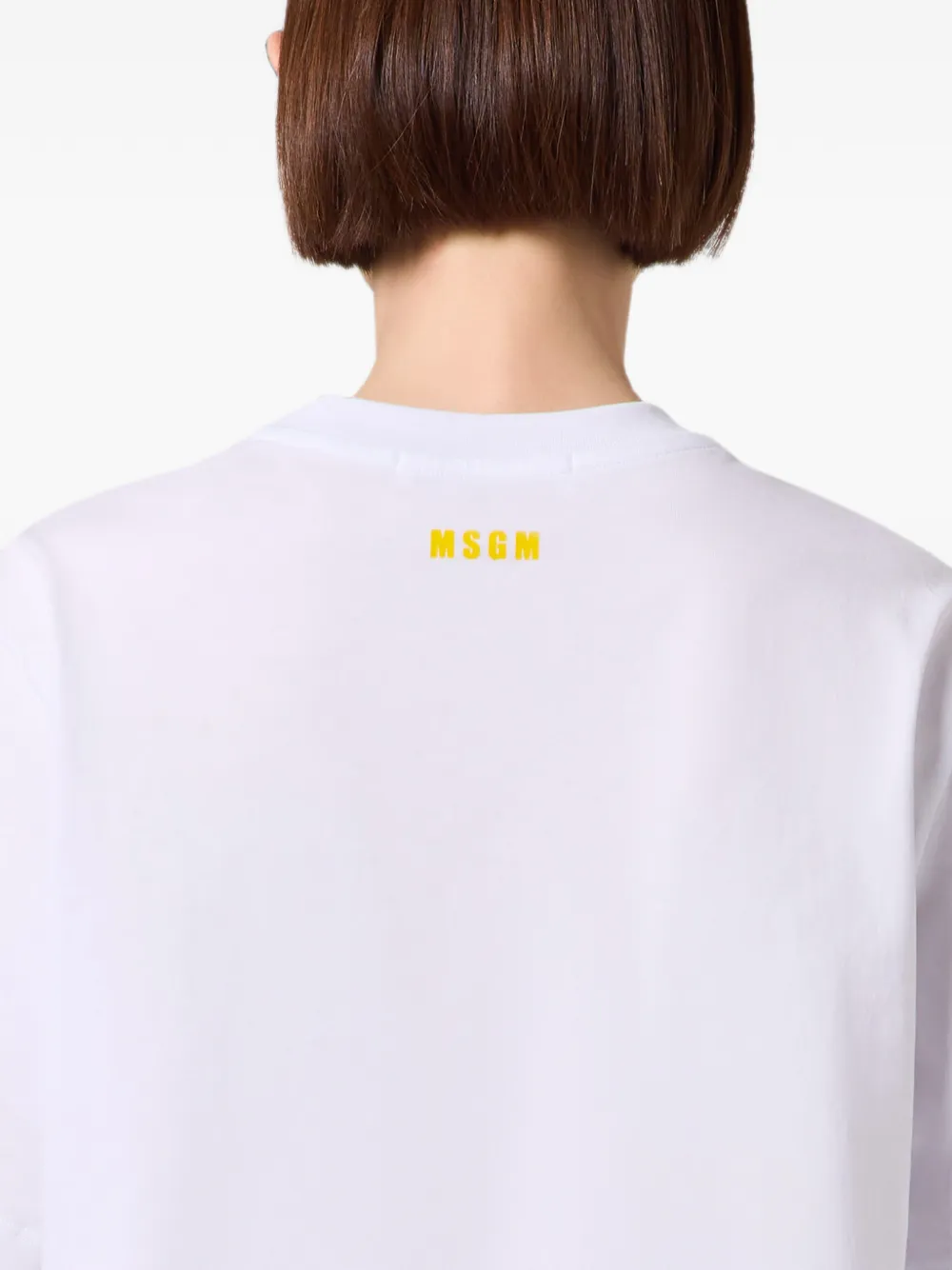 MSGM T-shirt met tekst Wit