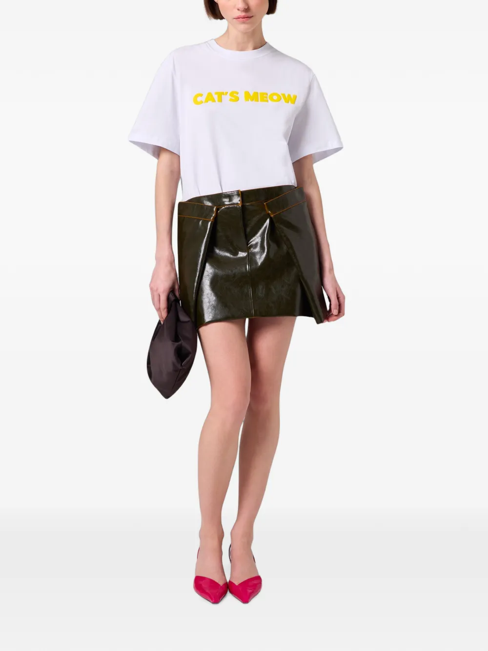 MSGM T-shirt met tekst Wit