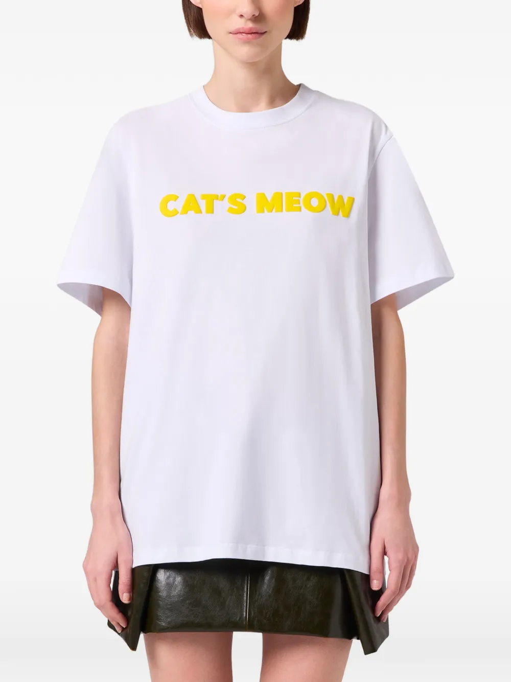 MSGM T-shirt met tekst Wit