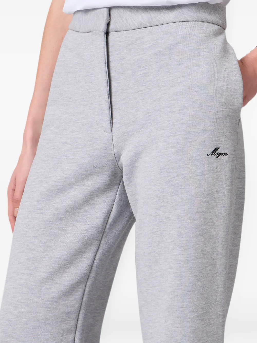 MSGM Trainingsbroek met geborduurd logo Grijs