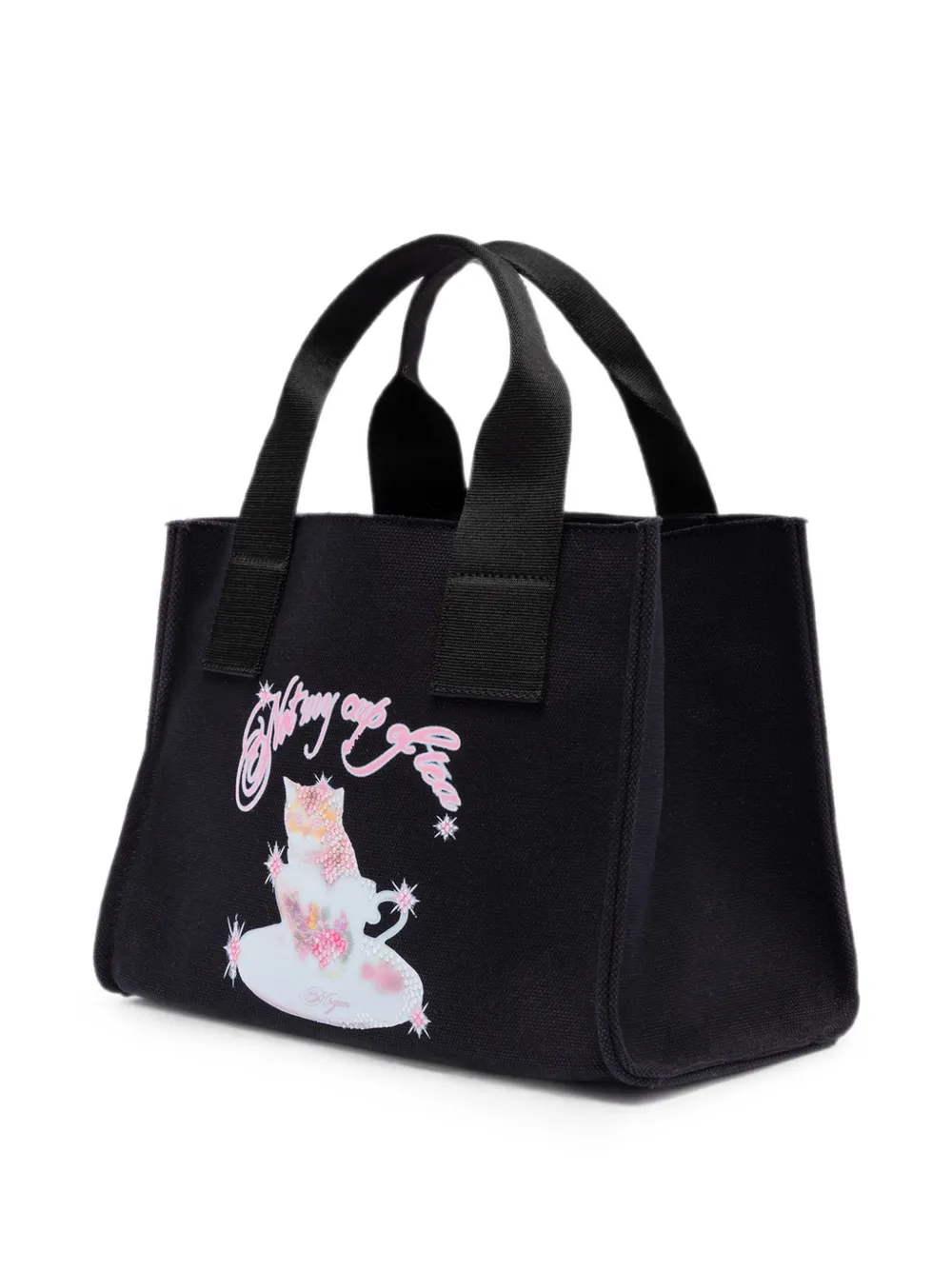 MSGM Canvas shopper Zwart