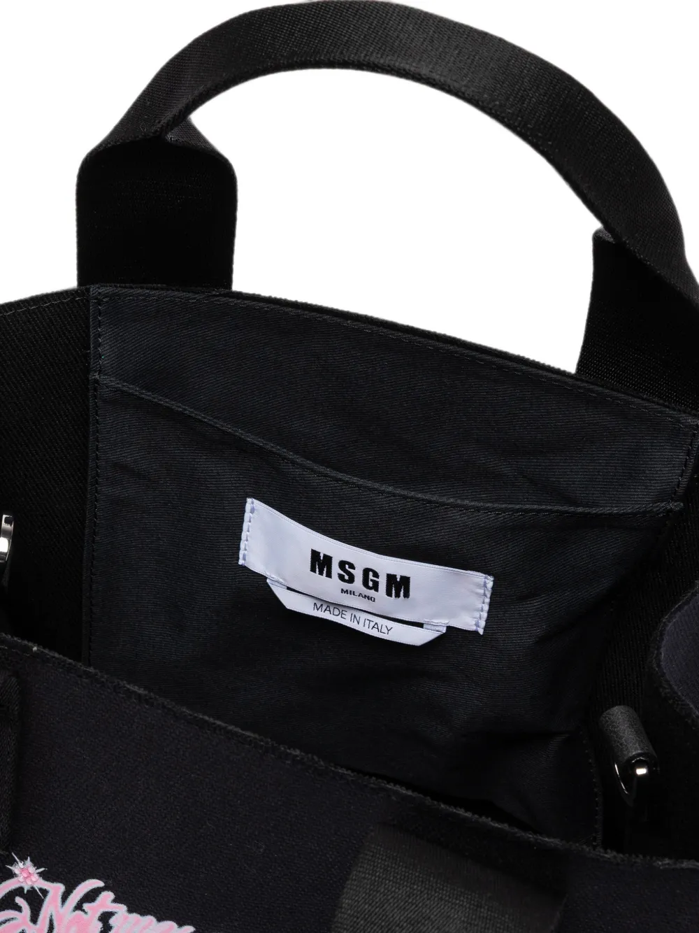 MSGM Canvas shopper Zwart