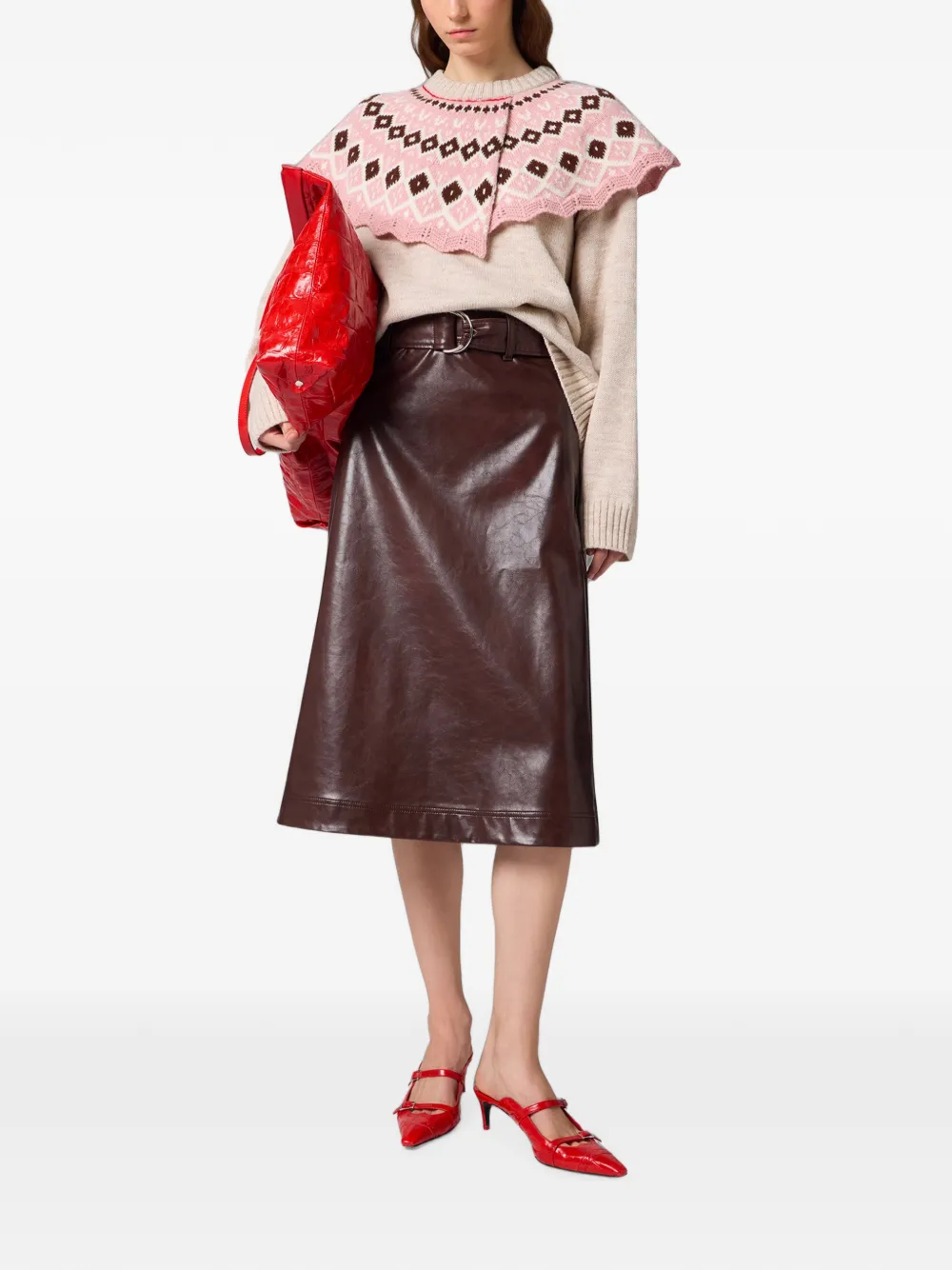 Msgm Long-sleeves Sweater In Pink