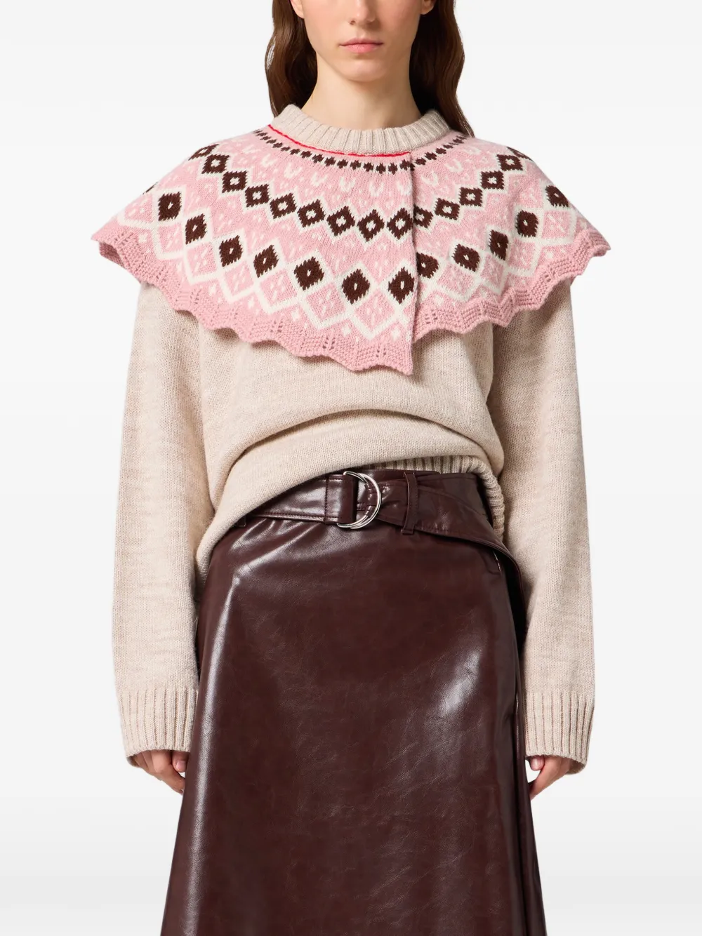 Msgm Long-sleeves Sweater In Pink