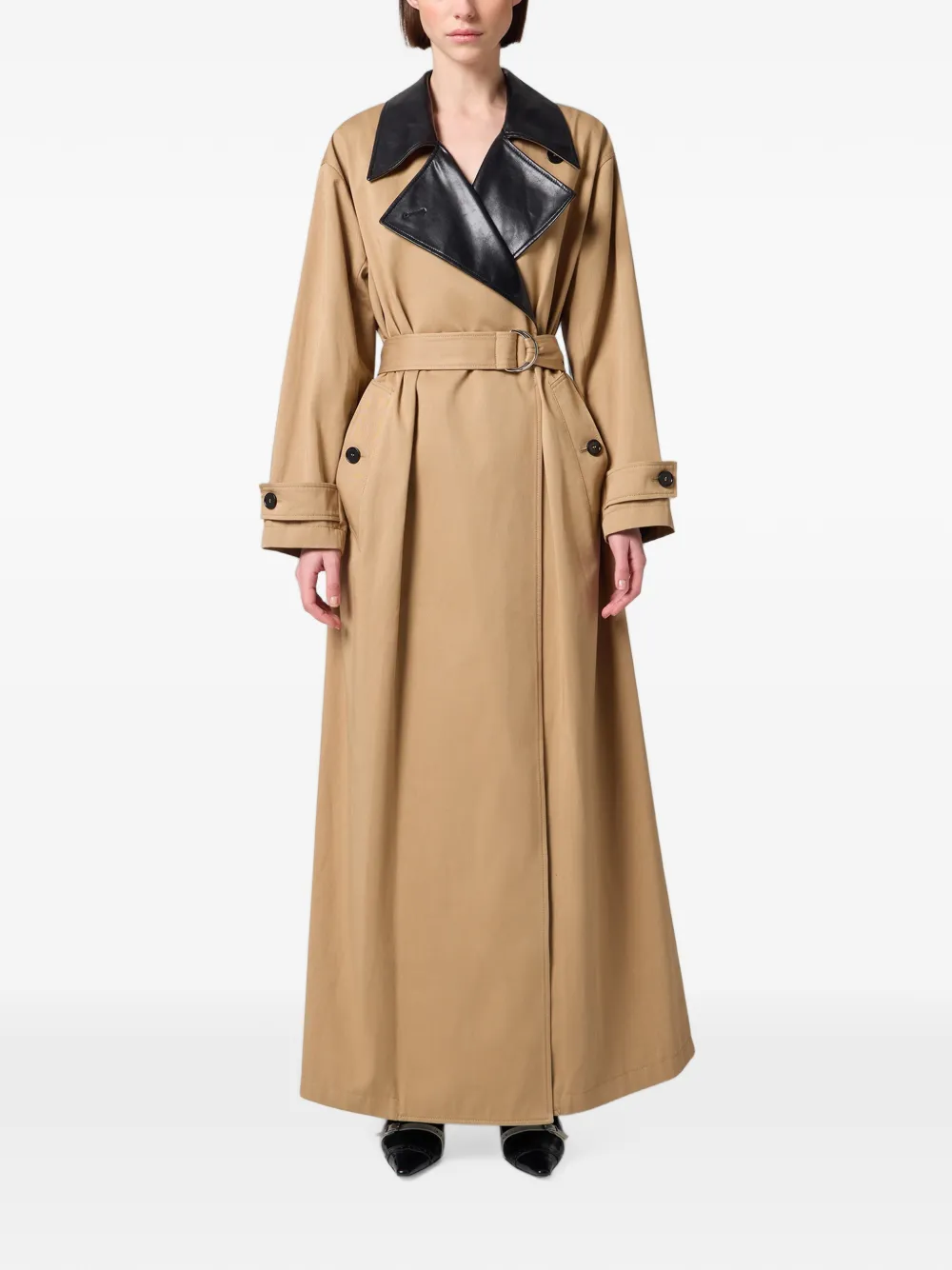 MSGM Trenchcoat met ceintuur Beige
