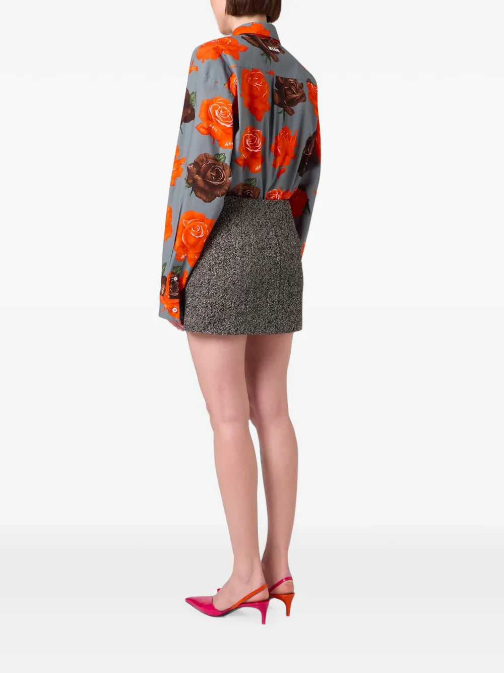 MSGM Button-down mini-rok Bruin