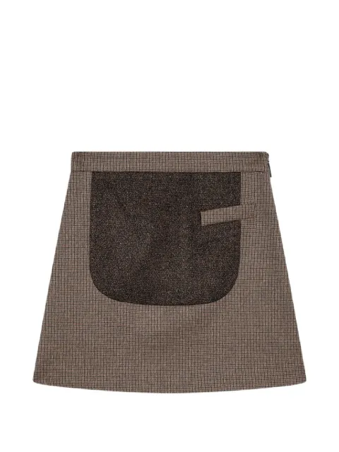 MSGM Minigonna con motivo pied-de-poule
