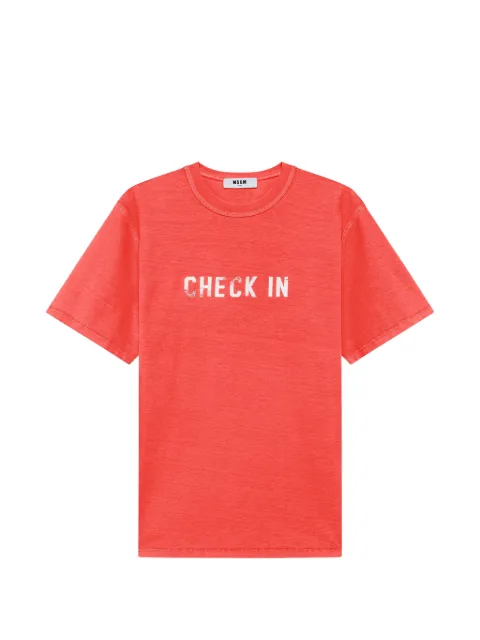 MSGM slogan-print T-shirt