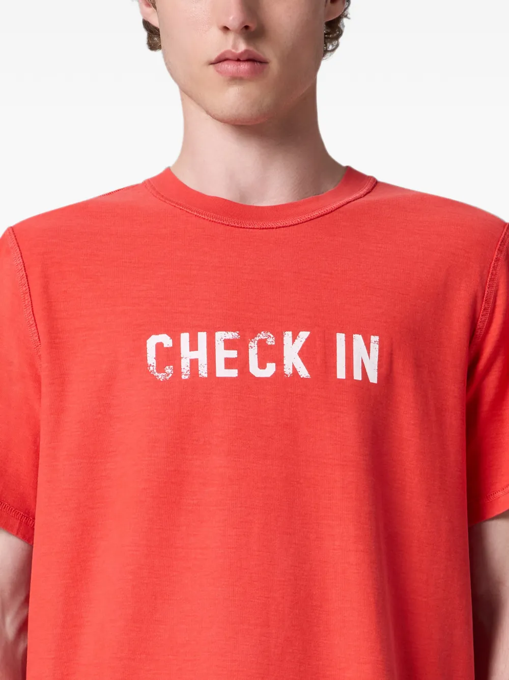 MSGM T-shirt met tekst Rood