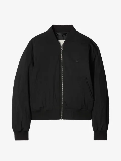 Calvin Klein logo-embroidered zip-up jacket