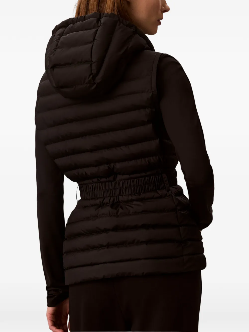 Calvin Klein Bodywarmer met capuchon Zwart