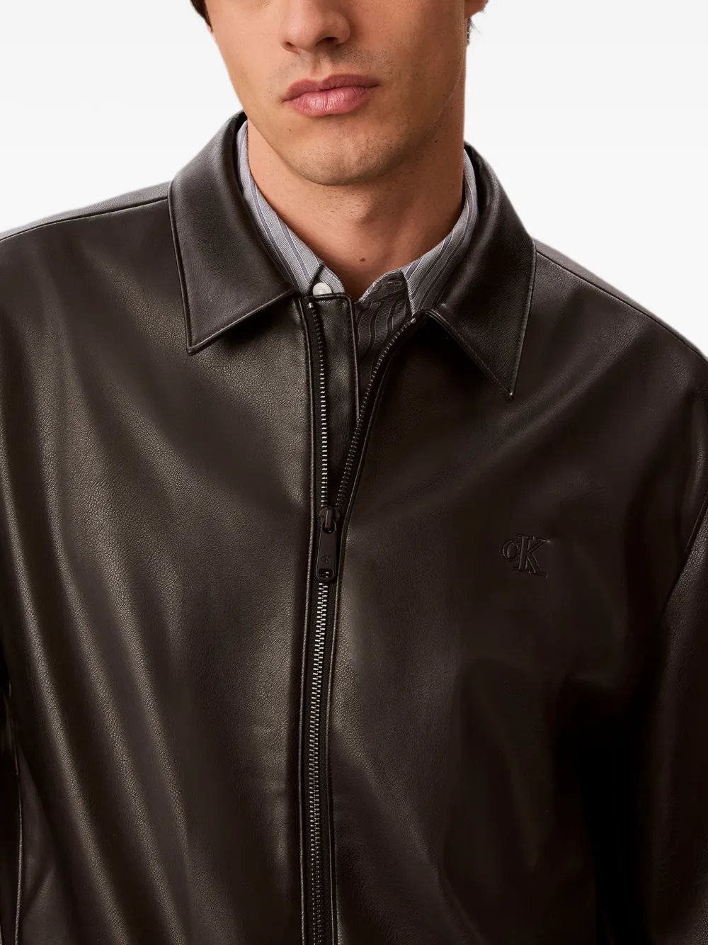 Calvin Klein Jack met geborduurd logo Zwart
