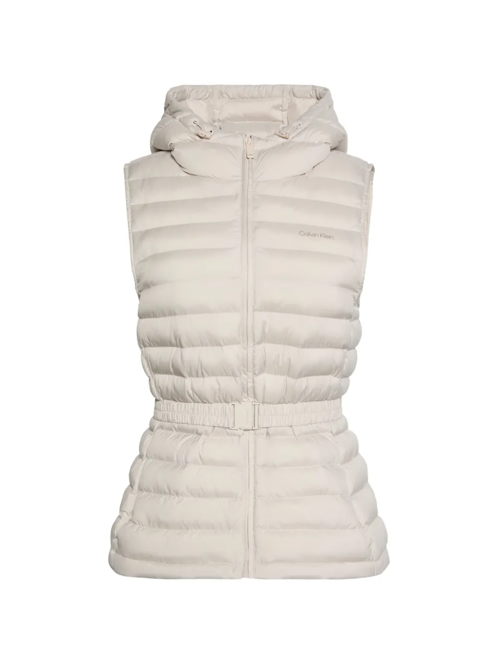 Calvin Klein quilted hooded gilet - Neutrals