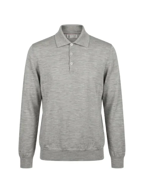 Brunello Cucinelli button-placket polo-collar sweater