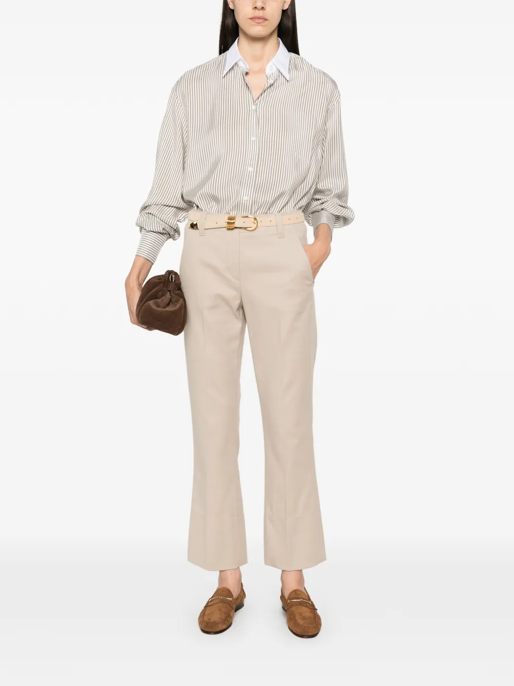 Brunello Cucinelli Straight plooibroek Beige