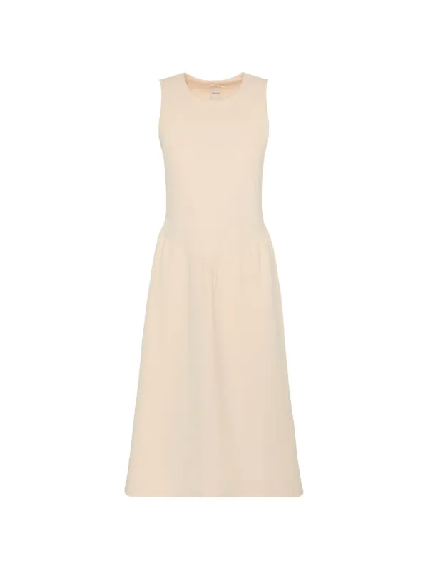 Calvin Klein - Women's Fit And Flare Sleeveless Midi Dress - White - Female - XS - Polyester