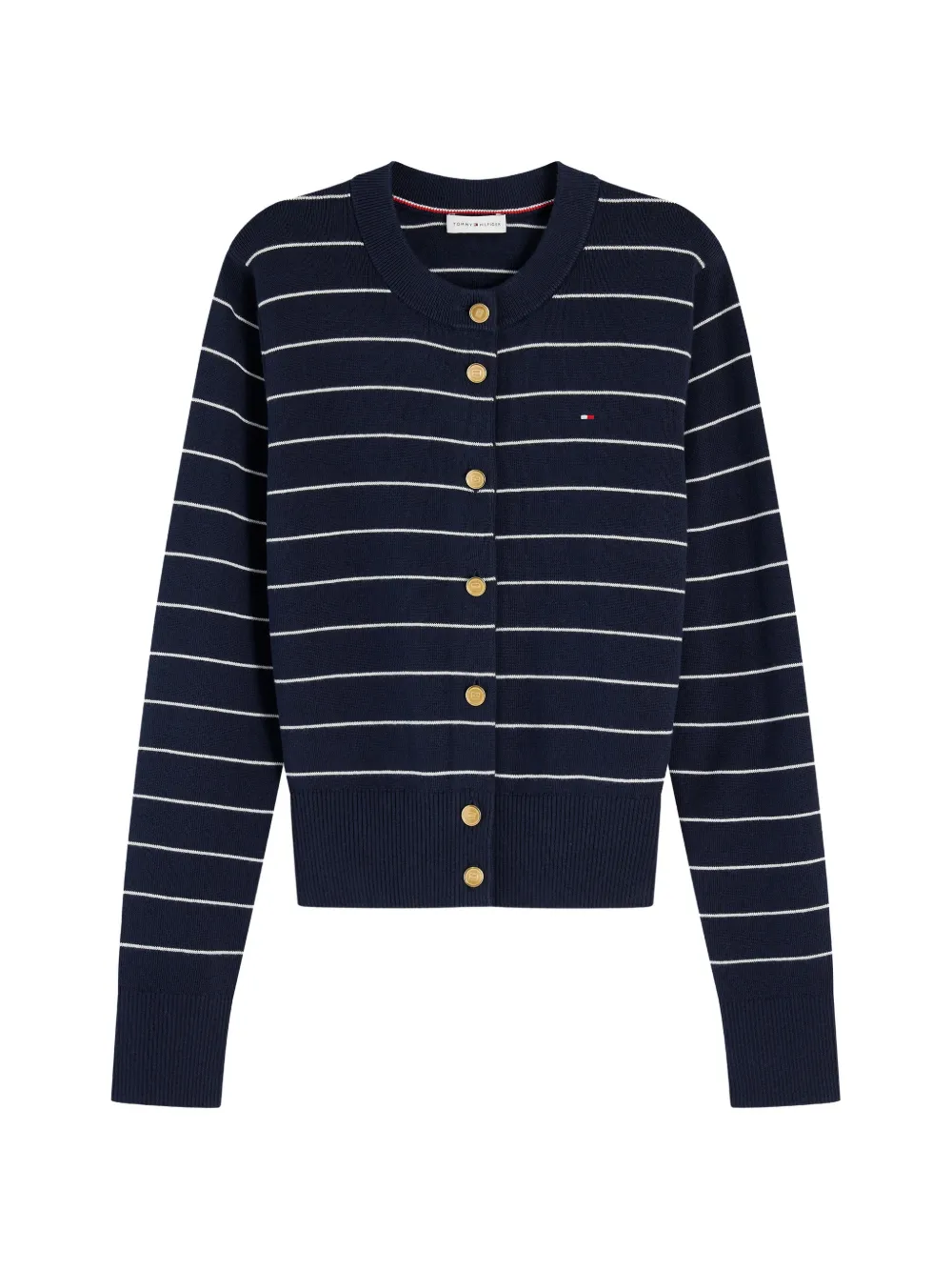 Tommy Hilfiger striped button-front cardigan - Blu